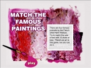 Match the famous paintings. 0 painters_game2.html Henri Matisse was one of the most important French painters 20th century.  But he didn't start out to be a painter.  First, lawyer, but while recovering from an appendectomy, started painting. He liked painting so much that quit being lawyer and became artist.  Matisse another artist named Andre Derain new art style called Fauvism very colorful expressive...
