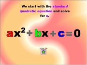 Quadratic equation....

