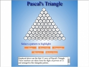 Pascal triangle. The first diagonal contains only the number 1 second natural numbers third triangular fourth tetrahedral fifth pentatope sixth 6-simplex seventh 7-simplex eighth 8-simplex nineth 9-simplex tenth 10-simplex eleventh 11-simplex...
