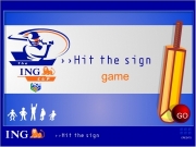 Ing cricket - hit the sign....
