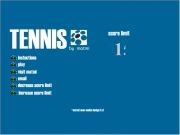 Tennis pong. http://www.matmi.com TENNIS by matmi ©matmi new media design Ltd score limit 15 : instuctions play visit email decrease increase instructions © The aim of the game is to get ball past computers paddle, first reach WINS!Return menu at any time pressing 