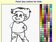 Boy . Paint boy online for kids Fun4Child.com Kids paint games...
