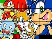Game Sonic sliding puzzle