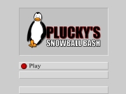 Game Pluckys Snowball bash