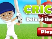 Cricket - defend the wick. 0...
