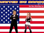 United we dance. Loading Please wait ... .... MiniClip.com http://www.miniclip.com/Homepage.htm % UNITED WE DANCE Starring Britney and President Bush Exercising their Freedom to Dance Brought you by Get New MiniClips email Donate Download Now your own offline version Terms of Use Play MoreMiniClips Save the Children Here Music Background Disco Lights On Off http://www.savethechildren.org Moves http://www.miniclip...
