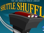 Shuttle shuffle. T H E L O S A N G P U B I C R Y Â©Â 2006 Los Angeles Public Library Created by Rooney Design and Skyâs the Limit Interactive PLAY http://www.rooneydesign.com http://www.stli.com INSTRUCTIONS In basement of library are closed book stacks.  When someone upstairs requests a book, they sent up to department shuttle bin. First BOOKS scanned on conveyor belt. The title author displayed center...
