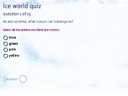 Ice world quiz....
