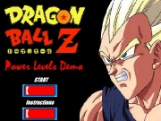 Game Dragon ball Z - power levels demo