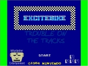 Excitebike. TROUBLE ON THE TRACKS kittyslasher Entertainment UP Wheelie Down END WHEELIE OBJECTS AND SOUNDS engine-idle engine-accelerate crash TIMER KILLS OVERHEAT!!! Try Again? Again GOOD JOB...
