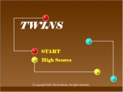 Mahjong twins. TWINS START High Scores copyright 2004, Novel Games. All rights reserved. http://www.jspgames.com Instructions Match balls of the same colour as quick possible.Balls can be matched only if they connected with a line which turns at most twice. Time Play Again? YES...
