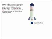 Rocket parts animation. Separate the Rocket A water rocket consists of one major part - a 2 liter soda/pop bottle. Many builders add parts to their rockets. Select "Separate Rocket" button below see some that may be added pop NOSE CONE PAYLOAD(Optional) 2L BODY(Propulsion) NOZZLE FINS Water Rockets The PartsWater rockets consist following parts: Nose Cone an extension bottle comes in variety shapes and is used...
