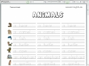 Animals 1 spelling. /999 999 999% www.mes-english.com Trace and read. A n i mals a bear camel fish turtle cow an elephant gorilla panda hippo lion duck penguin horse frog rabbit MES-English.com Resources for Teachers of Young Learners write. Write....
