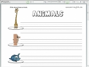 Game Animals 2 writing