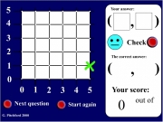 Coordinates 2. 0 1 2 3 4 5 Next question Start again G. Pitchford 2000 Your score: out of answer: ( ) , Check The correct...
