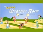The great weather race. THE R E A T W e a t h r c pRiNtPriZe PlayAGaiN I H F N S Wally & Thurgood Sandy Miguel Mee Kristi Ali s SNOW 5 4 3 2 1 PLAYERS PLAYER OK StartGame Instructions Play mini game picking the right clothes for weather. Be firstto cross thefinish line! Click help. Start new game. to turn music on or off. spinner take your turn. Land bridgesand shortcut. &Friend START FINISH bridges and...
