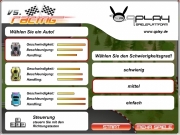 Vs racing. 0 www.qplay.de explode1.wav http://www.qplay.de DropArea insert Sounds in blank Frames after the first of sound12.wav Geschwindigkeit: Beschleunigung: Handling: Steuerungsteuern Sie mit den Richtungstasten WÃ¤hlen ein Auto! schwierig mittel einfach Schwierigkeitsgrad! Start Mehr Spiele Qplay I p Q spieleplattform anleitung Highscores Ihre aktuelle Zeit: score haben gewonnen! Leider verloren... ...
