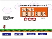 Super mario bros. http://www.thegameblazer.com/mariobros2play.html LEVEL 1 THEGAMEBLAZER.COM PRESENTS ALL SPRITES, BACKGROUNDS AND MUSIC BELONG TO NINTENDO Music Control 300 00 000000 UP ARROW: JUMPDOWN CROUCHLEFT MOVE LEFTRIGHT RIGHT GAME WAS MADE BY CHANNEL_CAT FROM SHEEZYART.COM...
