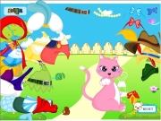 Game Little pink cat dress up
