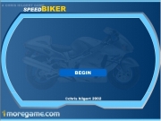 Speed biker. A CHRIS HILGERT GAME Â©chris hilgert 2002 BEGIN ERROR! (PHPTimeOut) RETRY Login-Error REGISTER USER(NICK): PASSWORD(min.5 ): PASSWORD CONFIRM: 1st NAME: 2nd ADDRESS: ZIP: CITY: PHONE: EMAIL: SEND Register-ERROR again not enough User-Data loading... GATE 26 00000 100 HEALTH % BONUS BASE 3 2 1 USE ARROW KEYS TO CONTROLPASS 25 GATES!DONT CRASH CARS!STAY ON THE ROAD!CATCH GREEN POINTS!PASS CAR = 50...
