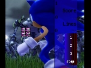 Sonic tetris. Level Lines Score start Game Over...
