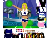 Game Dress Up Doll Football Cheerleader