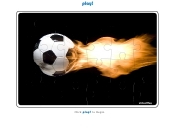 Game Jigsaw Puzzle Soccer BallFlames