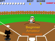 Cat baseball. 150POINT 0 LEFT SCORE BEST 2 SUBMIT Amateur Beginner Professional PLAY!...
