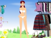 Game Outdoor girl dress up