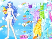 Game Manga girl dressing up