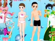 Game Boy and girl frinds dress up
