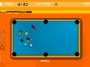 Billiards shooting. p r e s n t Ultimate Arcade. Inc. - All Rights Reserved. www.ultimatearcade.com http://www.ultimatearcade.com 11% error loading TIME: ? help 0 00 : SCORE: DOWNLOAD THIS GAME PLAY MORE GAMES v1.27 The object of the game is to quickly sink all 10 balls without ever getting Cue Ball (white ball) in. x How play: aim by moving your mouse around press button go into shooting mode while pressing down mo...
