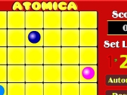 Atomica. 000 067 543 123 587 211 065 003 106 723 247 0 A T O M I C Atoms make everything - even big scores.To score big, arrange three or more atoms of similar colour in horizontal/vertical/diagonal sequence. How to play: To move an atom, click on it and then the destination cell. can only through empty cells. keep playing you must a if one atom is left. Auto-mode (for reasons as yet unknown), this will c...
