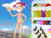 Game Sara traveller girl dress up