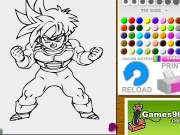 Game Dragon ball Gohan coloring