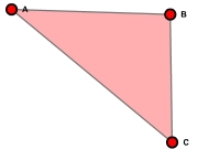 Triangle animation. A B C...
