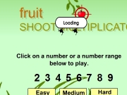 Game Fruit shoot multiplication