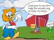 Donalds farm. S N PLAY HELP Welcome to my farm.Help the animals singas I play banjo. How play: When an animal makes a sound,click on that animal. You have be very fast, and pay attention- it can get little confusing. Good luck ! Play intro 50 points good job! score 0 HEY BUDDY, YOU HAVE TO BE FASTER THAN THAT! ../../media/premium_promos/mm_ppupsell.swf ../../media/zanee/tryagain_btn.swf...

