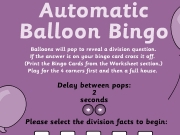 Game Automatic balloon bingo