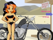 Game Motorbike girl dress up