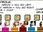 Game Naruto characters platformer by Clay Toenail